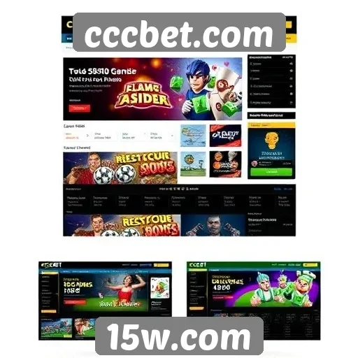 Evolução do design do site cccbet.com